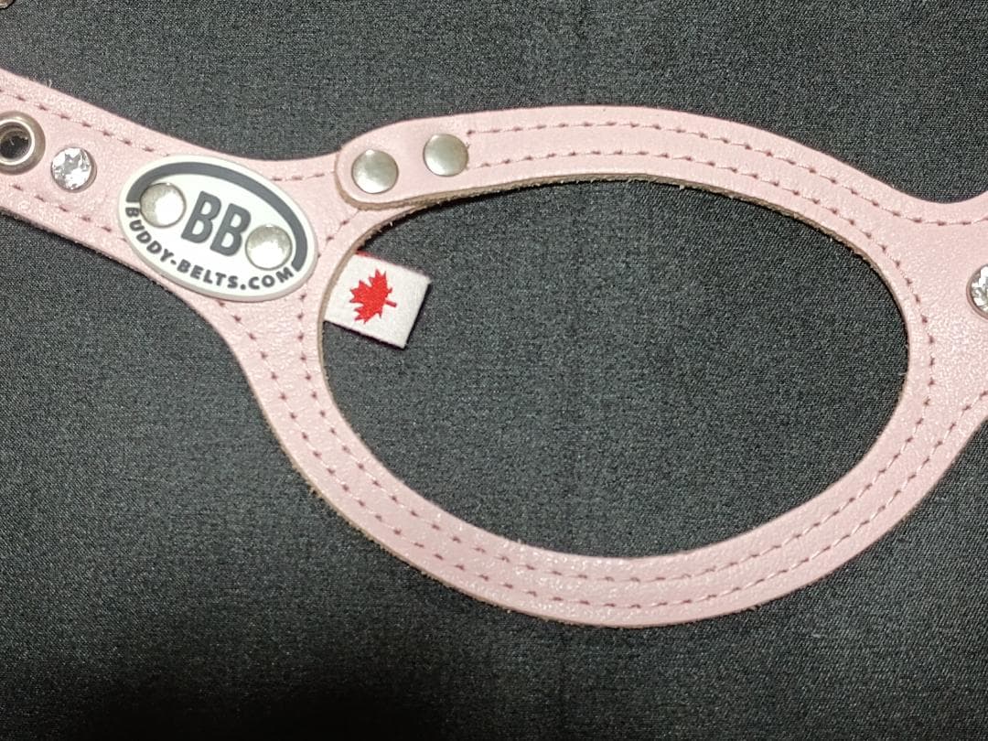 超美品　Buddy Belts バディベルト　ピンク　ストーン付ハーネス　3.5