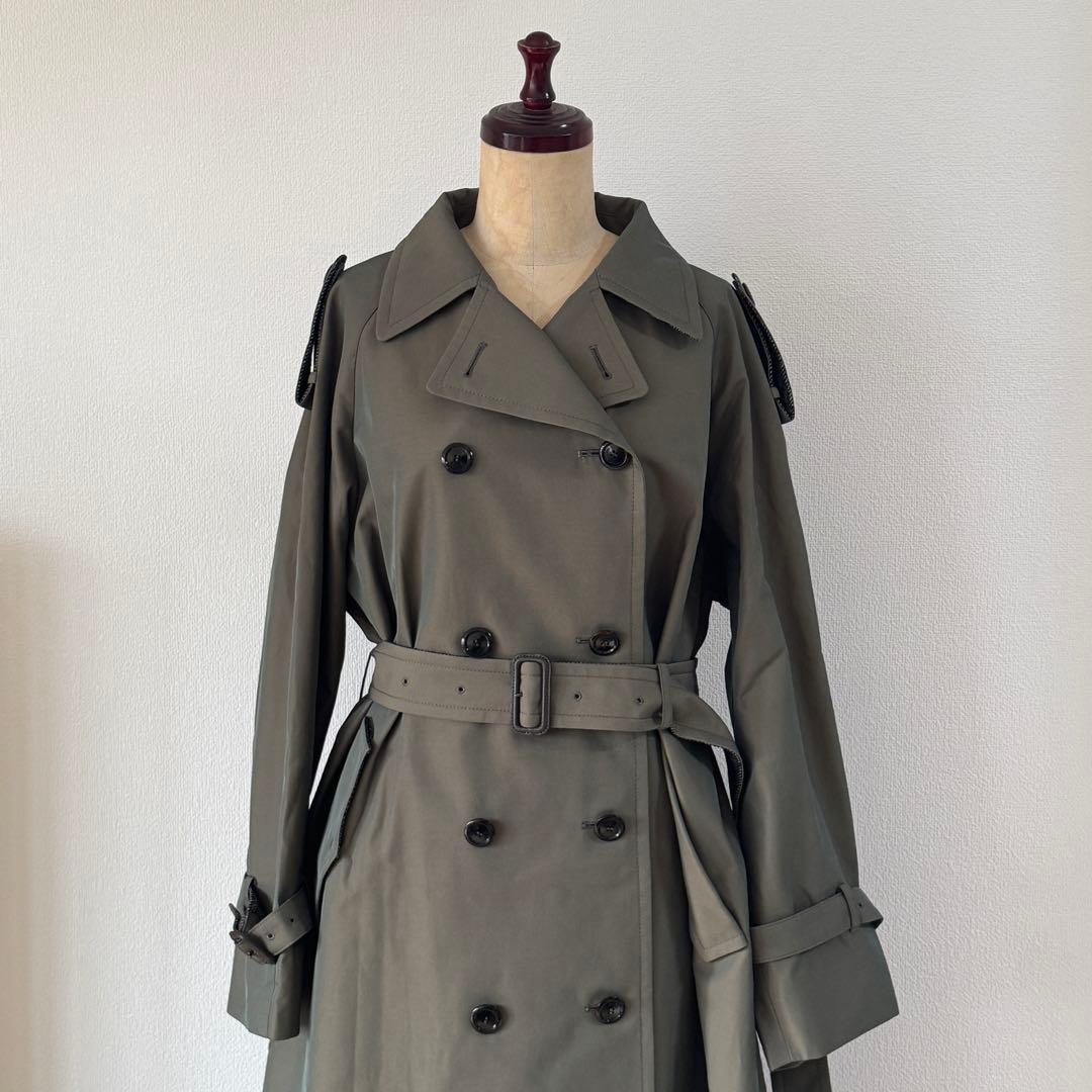 SANYOCOAT ツイードコンビ トレンチコート未着用