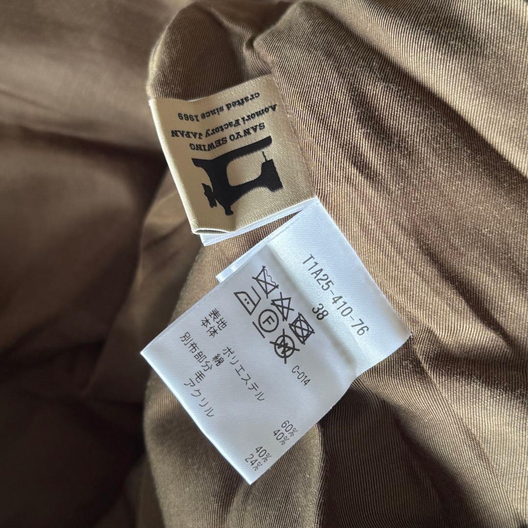 SANYOCOAT ツイードコンビ トレンチコート未着用