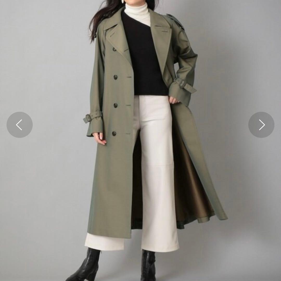 SANYOCOAT ツイードコンビ トレンチコート未着用
