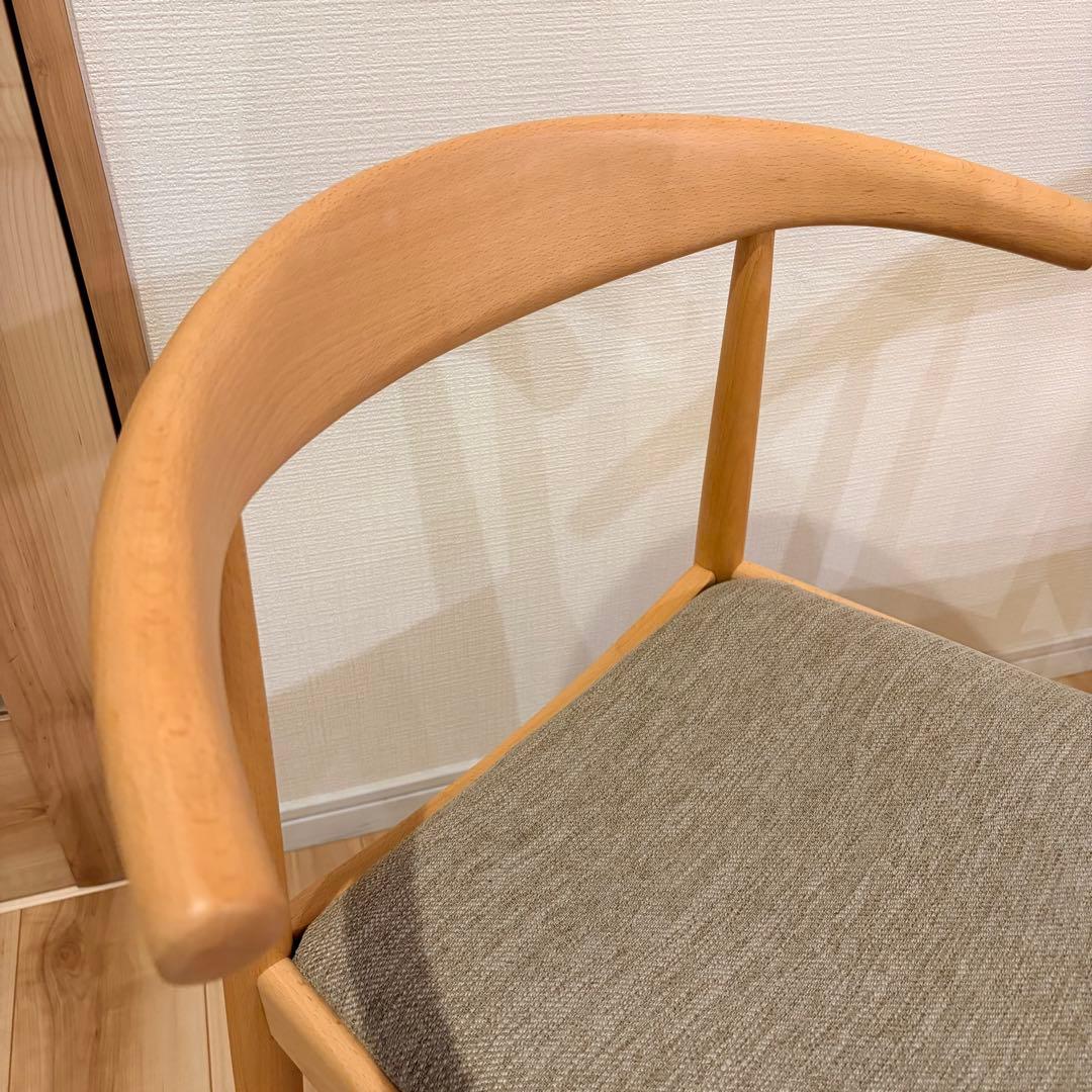 【送料込】ニトリ 無垢材ダイニングチェア 北欧風 椅子 1脚