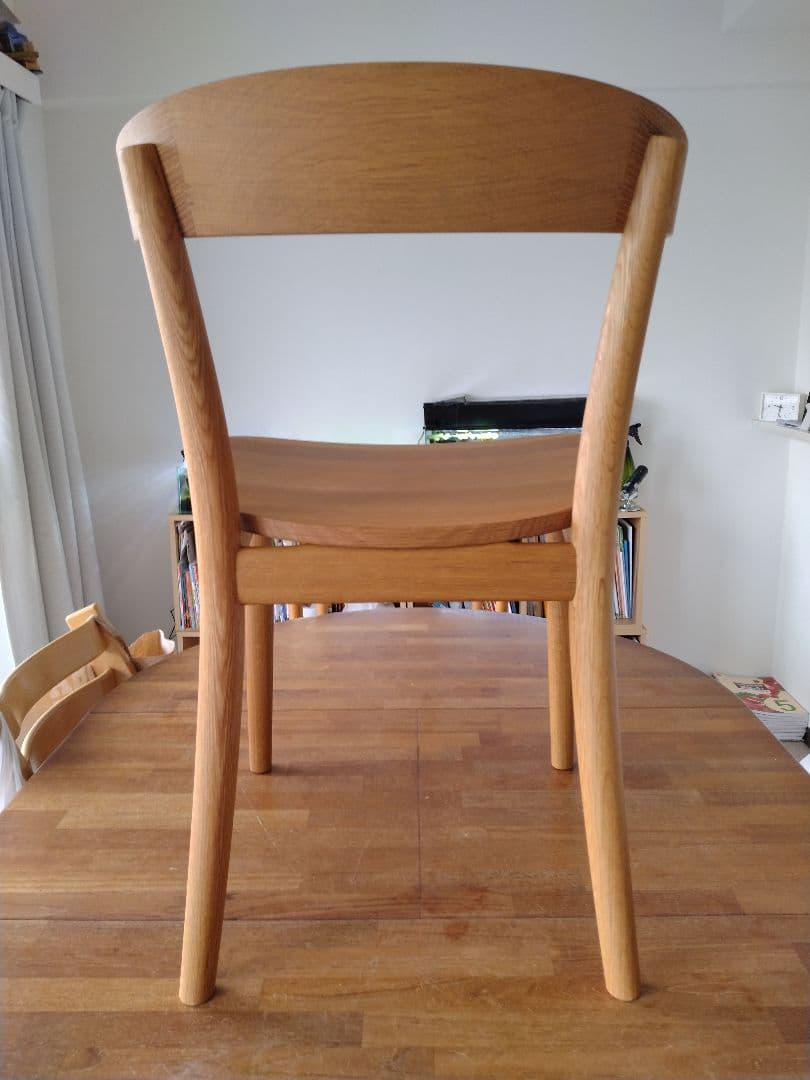 【極美品】MUJI無印良品 オーク無垢材チェア オイル仕上げ 深澤直人