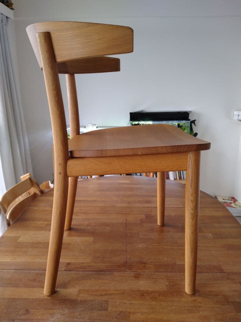 【極美品】MUJI無印良品 オーク無垢材チェア オイル仕上げ 深澤直人