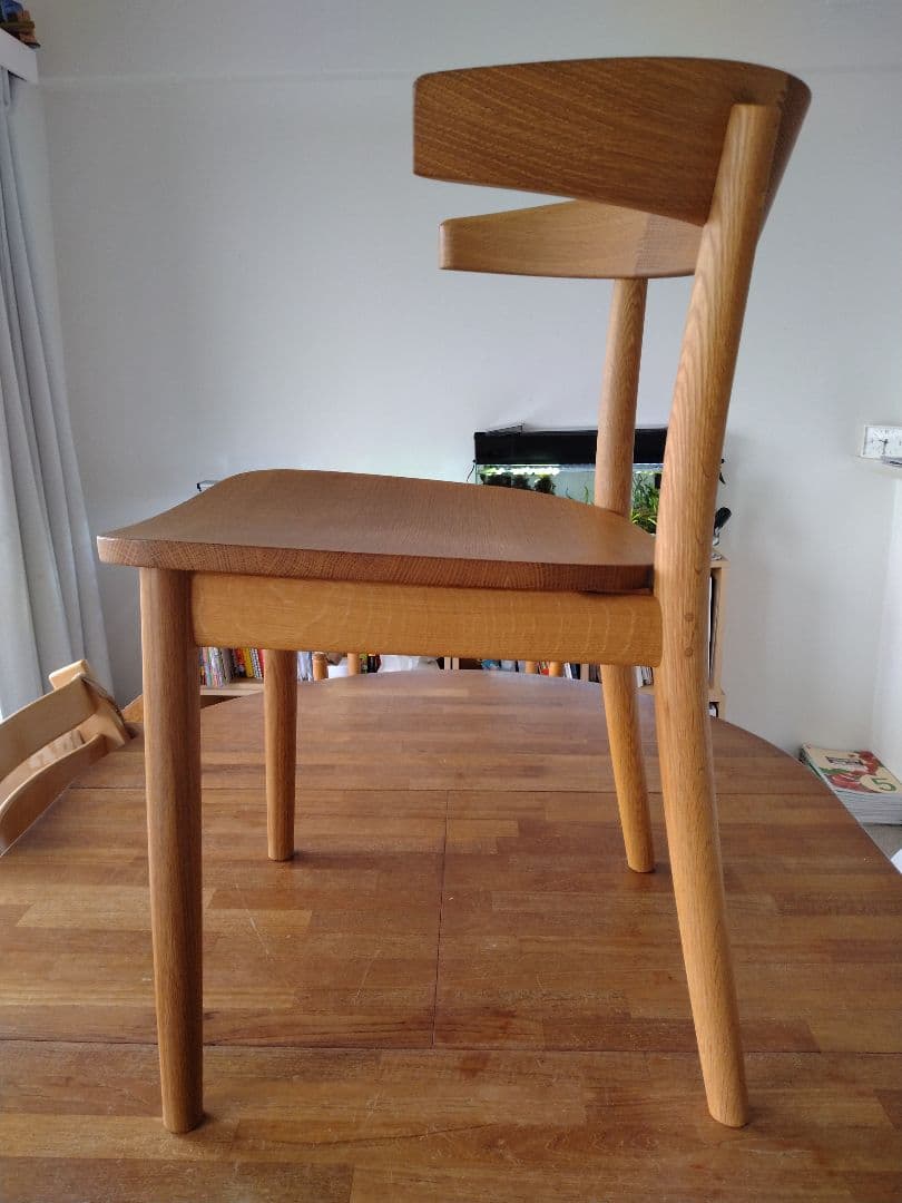 【極美品】MUJI無印良品 オーク無垢材チェア オイル仕上げ 深澤直人