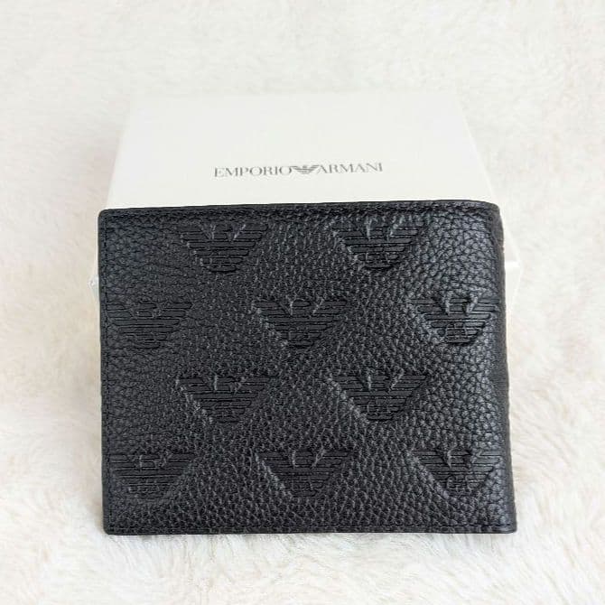 未使用箱付 EMPORIO ARMANI エンポリオアルマーニ 二つ折り財布