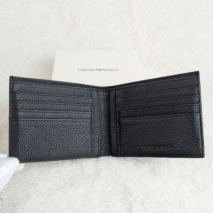 未使用箱付 EMPORIO ARMANI エンポリオアルマーニ 二つ折り財布