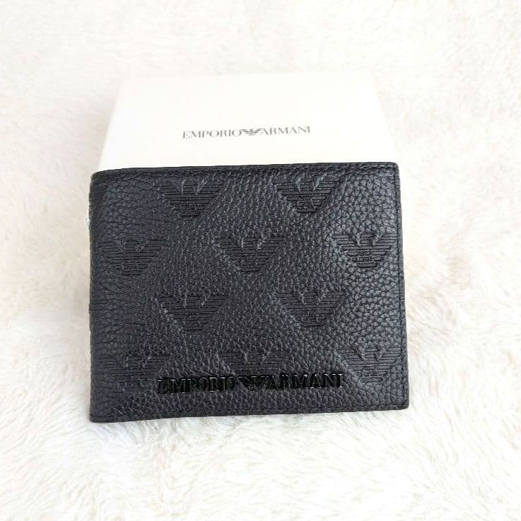 未使用箱付 EMPORIO ARMANI エンポリオアルマーニ 二つ折り財布