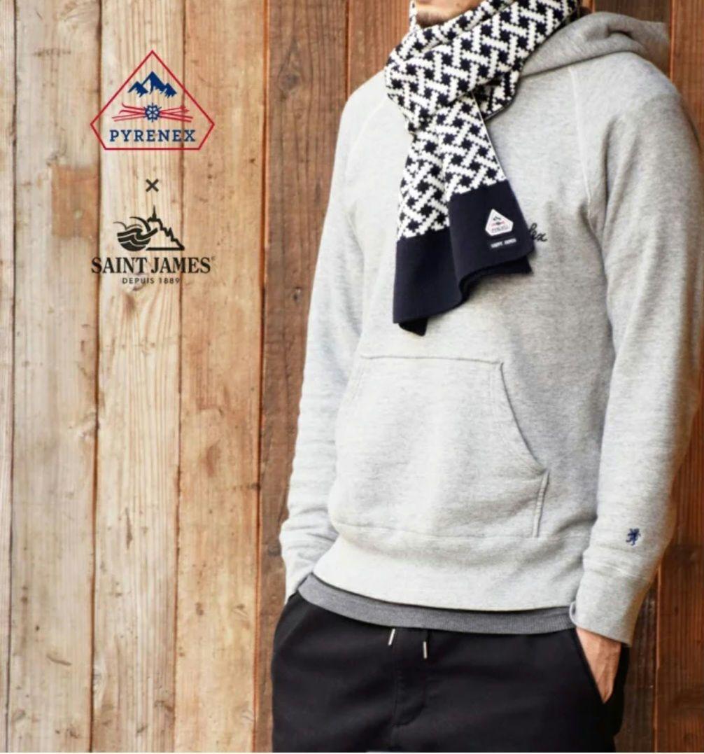 PYRENEX × SAINT JAMES コラボ マフラー