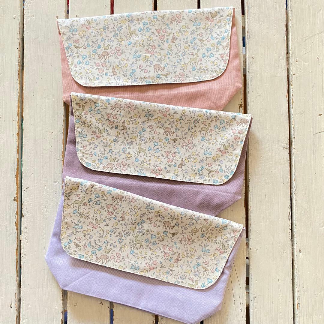 れおちゃん様★リバティプリント使用×さくらんぼワッペン入園入学アイテムオーダー