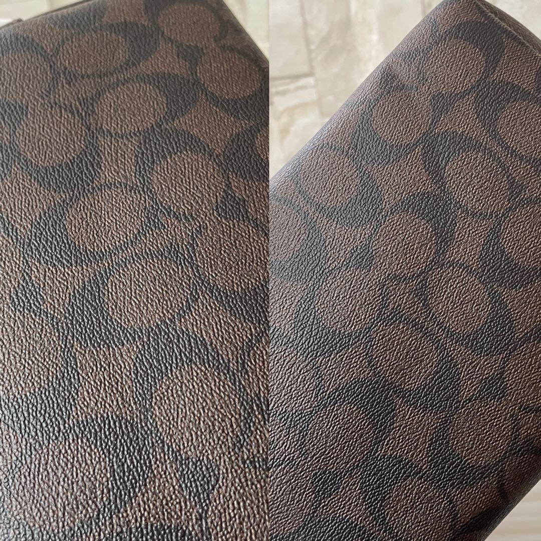 早い者勝ち！訳あり新品 COACH トートバッグ シグネチャー柄 ブラウン