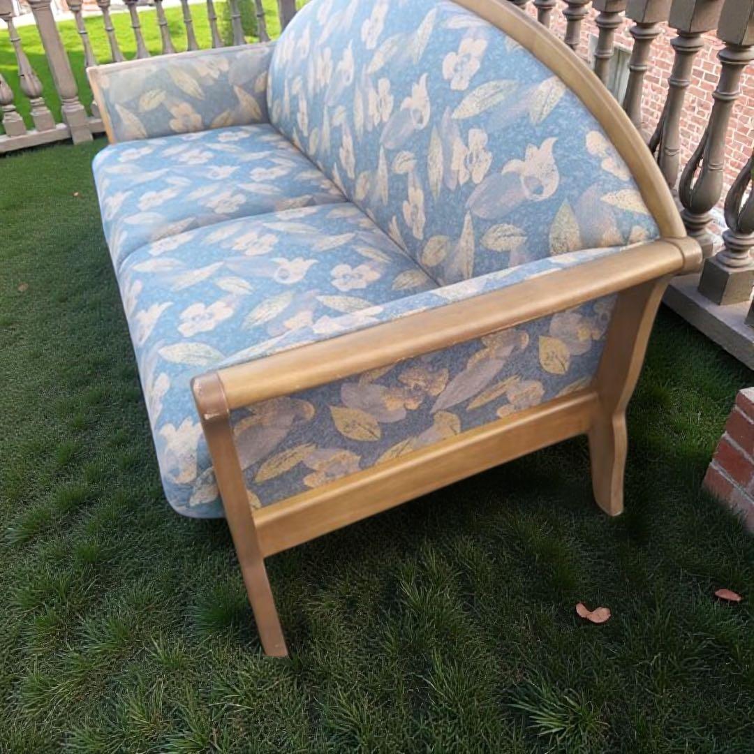 【希少】 カリモク家具 Chitano チターノ 花柄 ソファ アンティーク