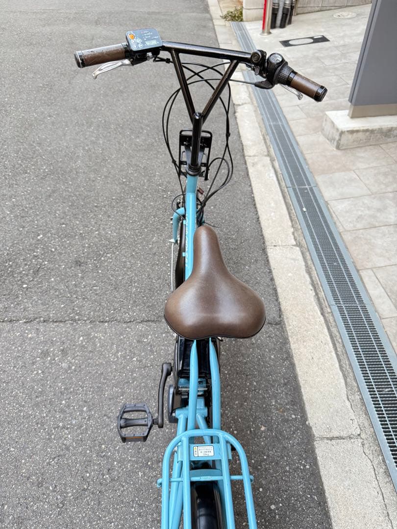 大阪府　LOUIS GARNEAU 電動アシスト自転車 水色