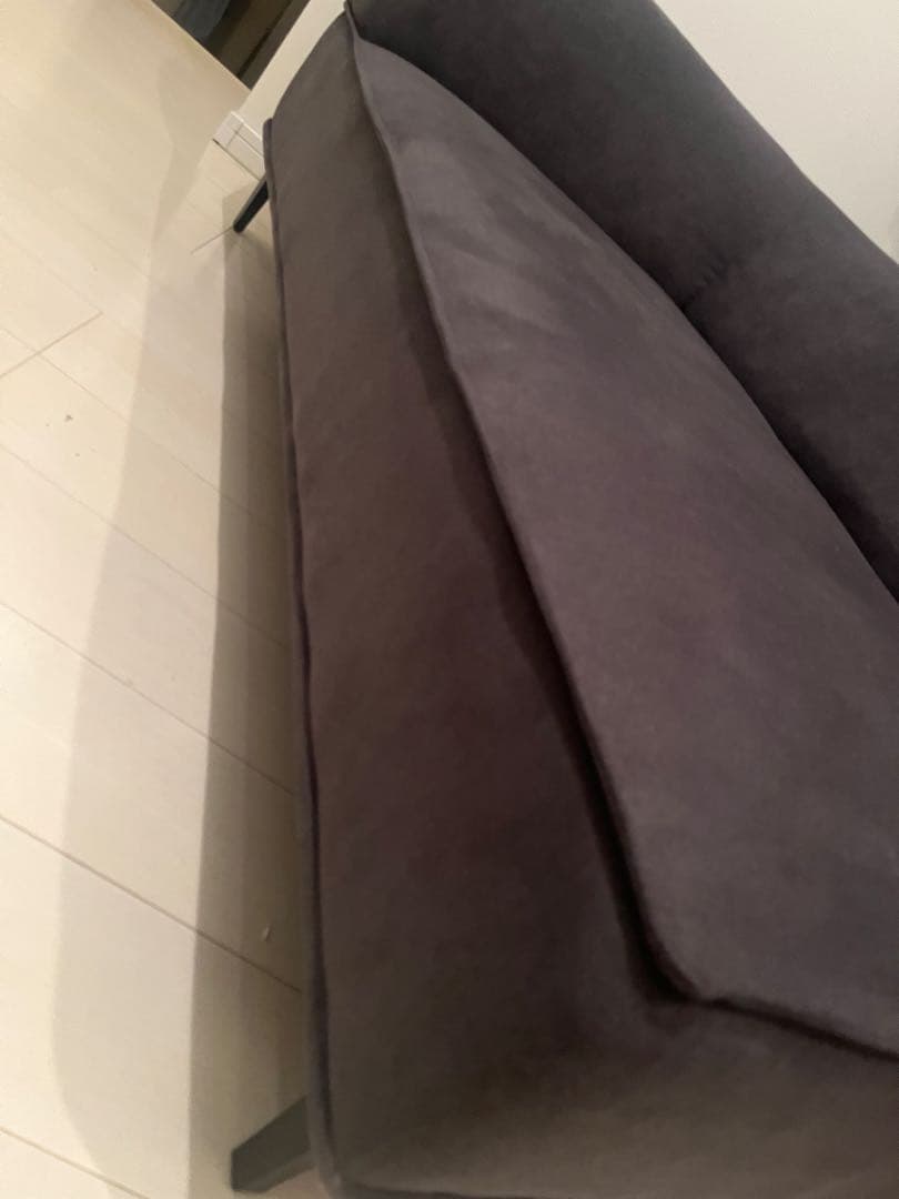 mmm。 <LOWYA>L字カウチソファ　グレー (片方)