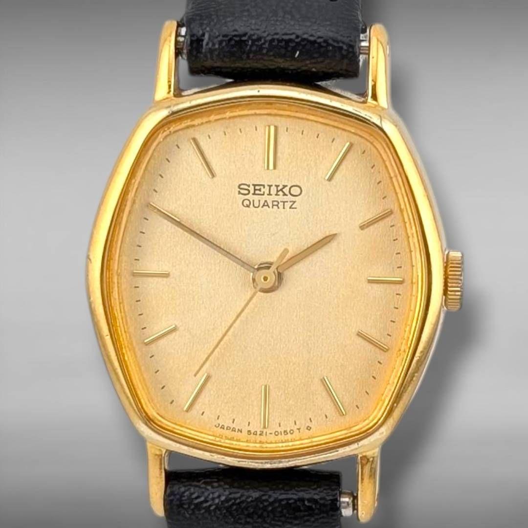 【新品電池/ベルト・稼働】セイコー 5421-5050 オクタゴン ゴールド