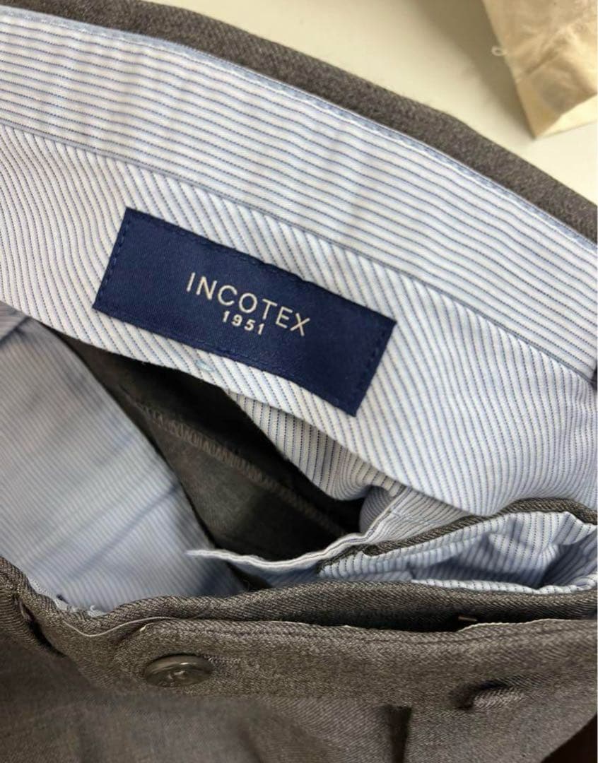 incotex インコテックス　グレー スラックス サイズ52