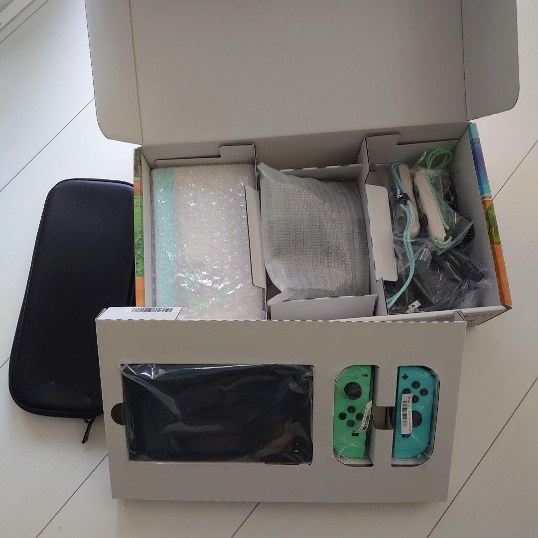 【美品】Nintendo Switchあつまれどうぶつの森セット＋携帯ケース他