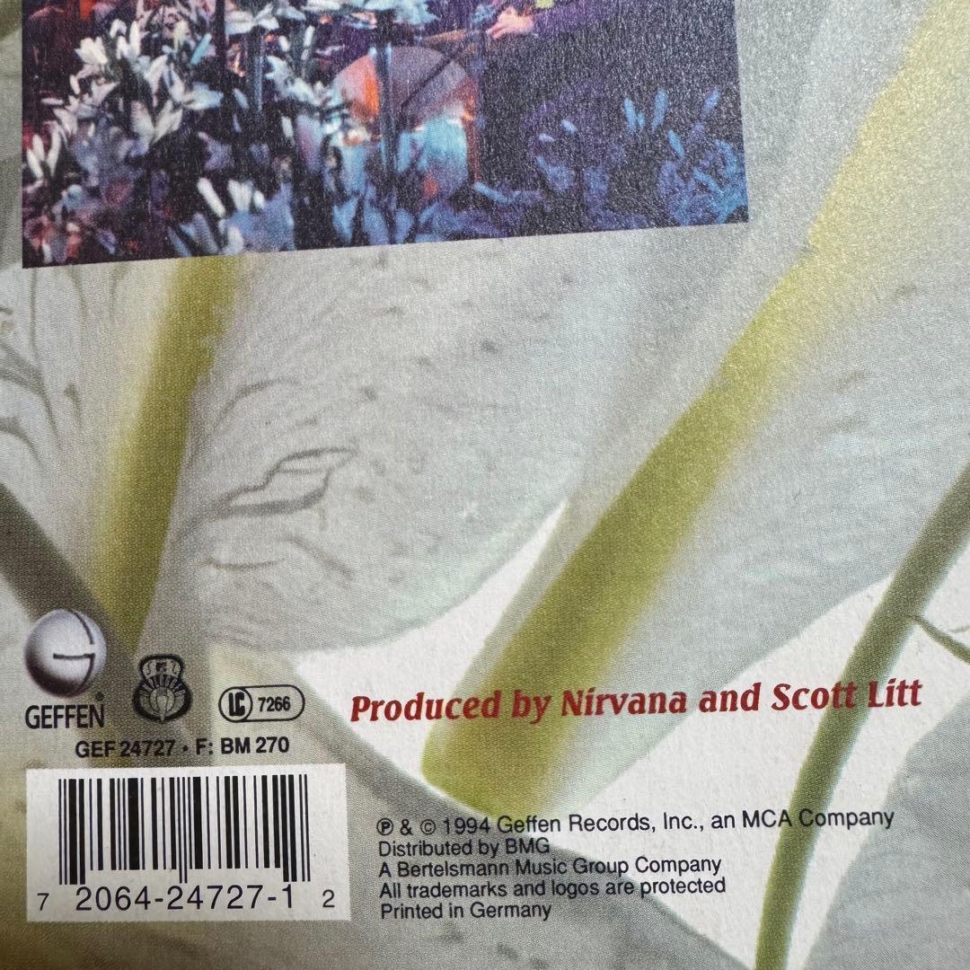 NIRVANA / UNPLUGGED IN NEW YORK EU盤レコード