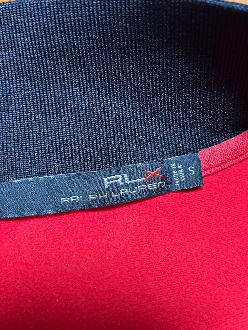 ラルフローレンRLX＊フルジップジャージジャケットBLACK✖️RED/S試着のみ