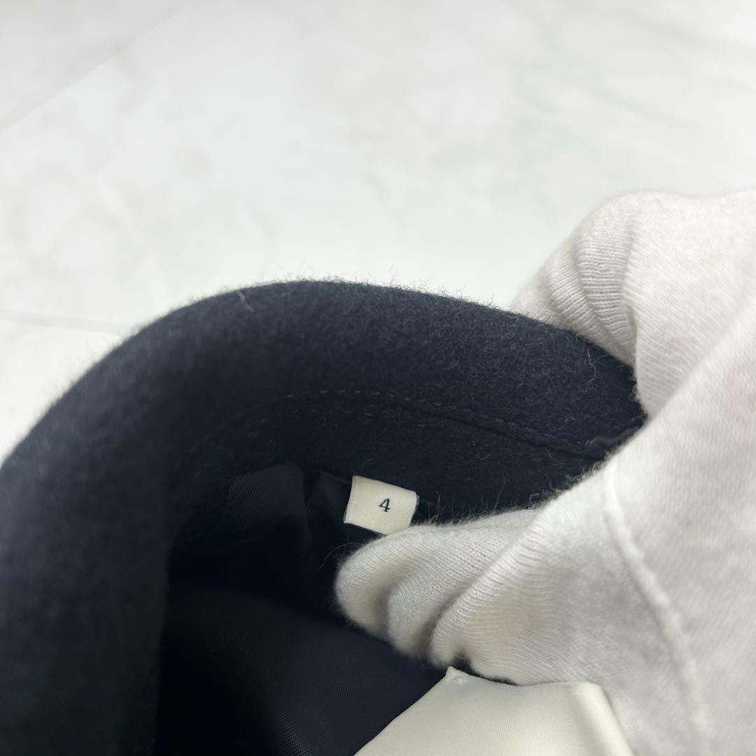 未使用に近い マッキントッシュ メルトン ウール ハンビー コート ネイビー 4