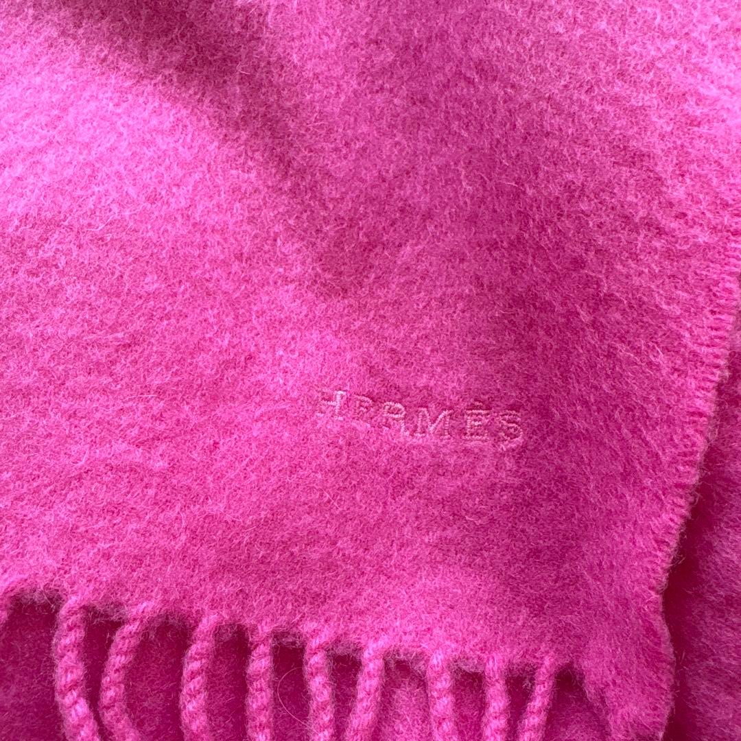 HERMES カシミヤ100 マフラー