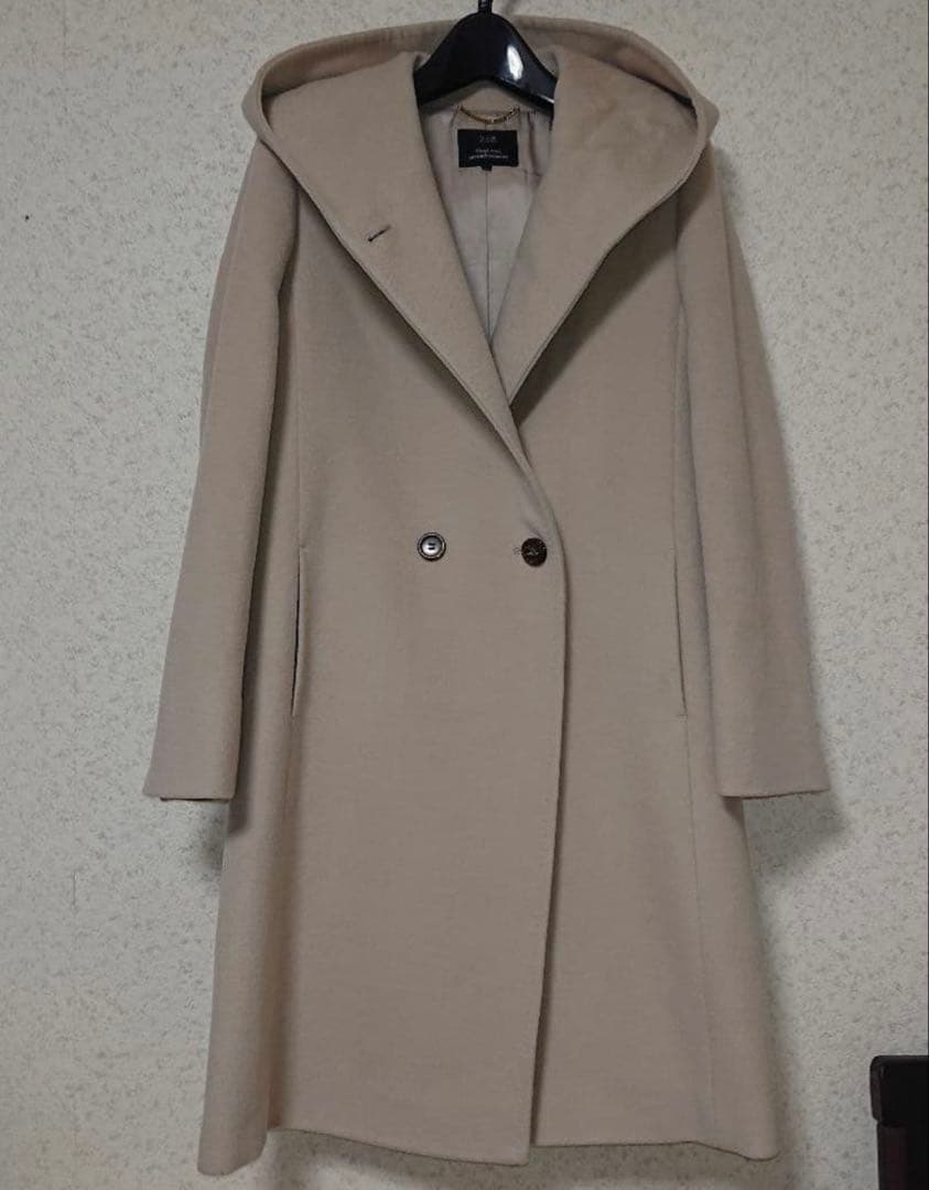 23区 ウールアンゴラビーバー フーデッドコート