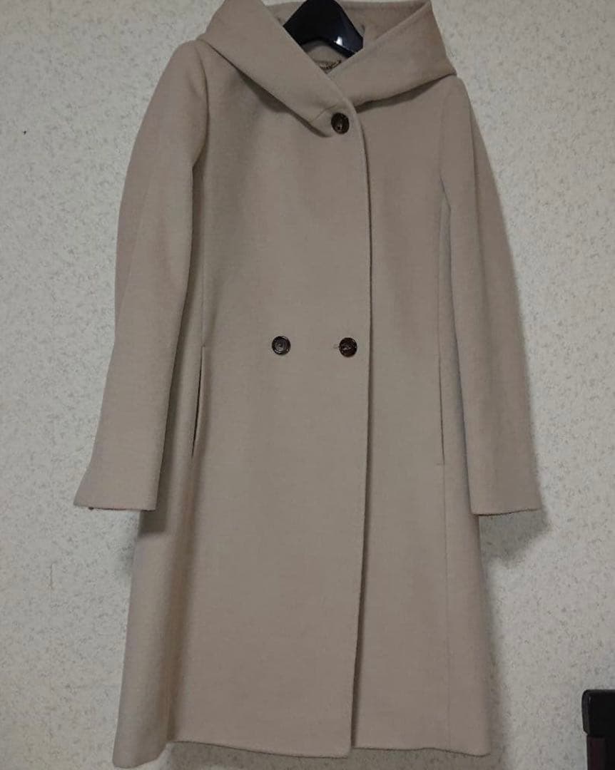 23区 ウールアンゴラビーバー フーデッドコート