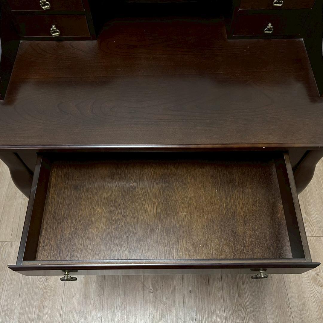 アンティーク調 猫脚 デスク 木製 ドレッサー テーブル ブラウン 机