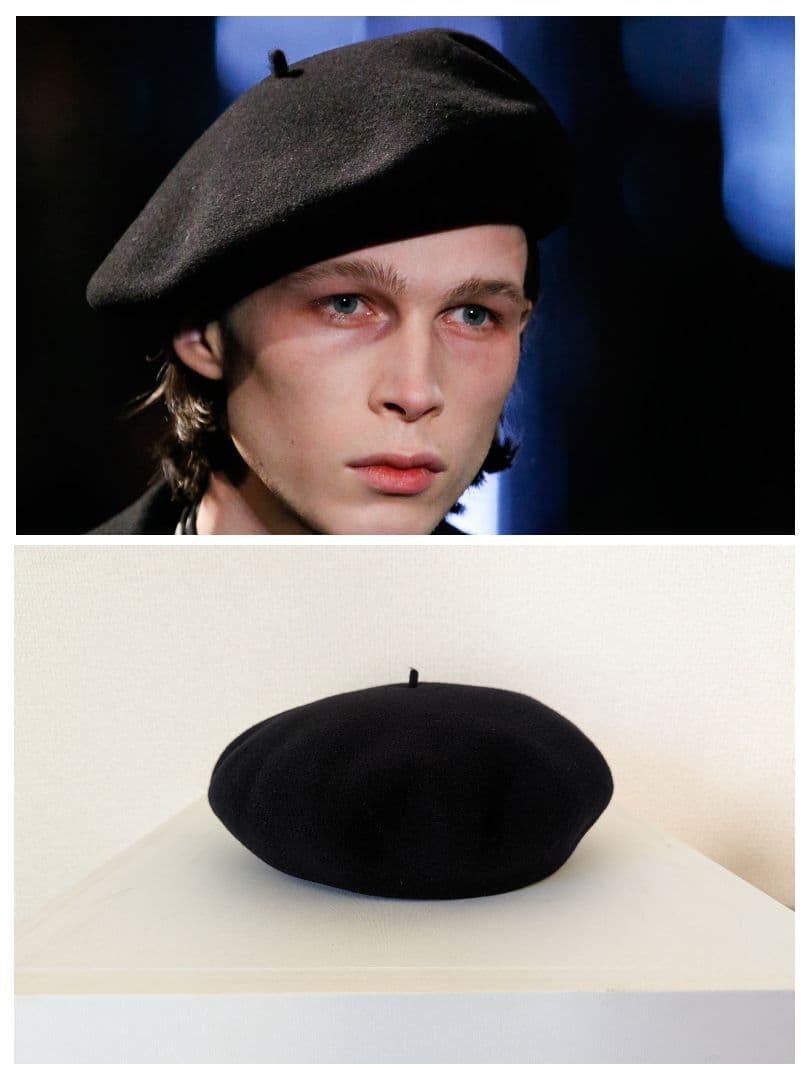 美品 エディ期 サンローランパリ 15aw ベレー帽 59 エディスリマン