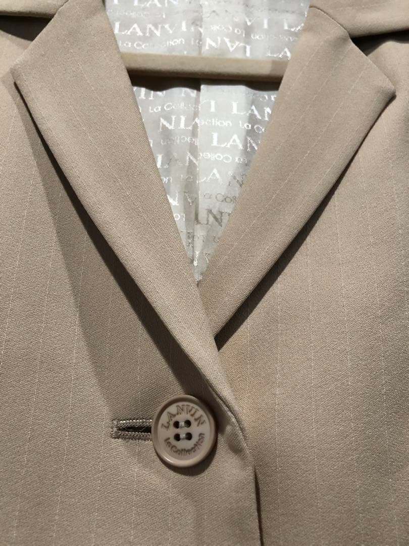 美品ランバンコレクションテーラードジャケット ベージュ
