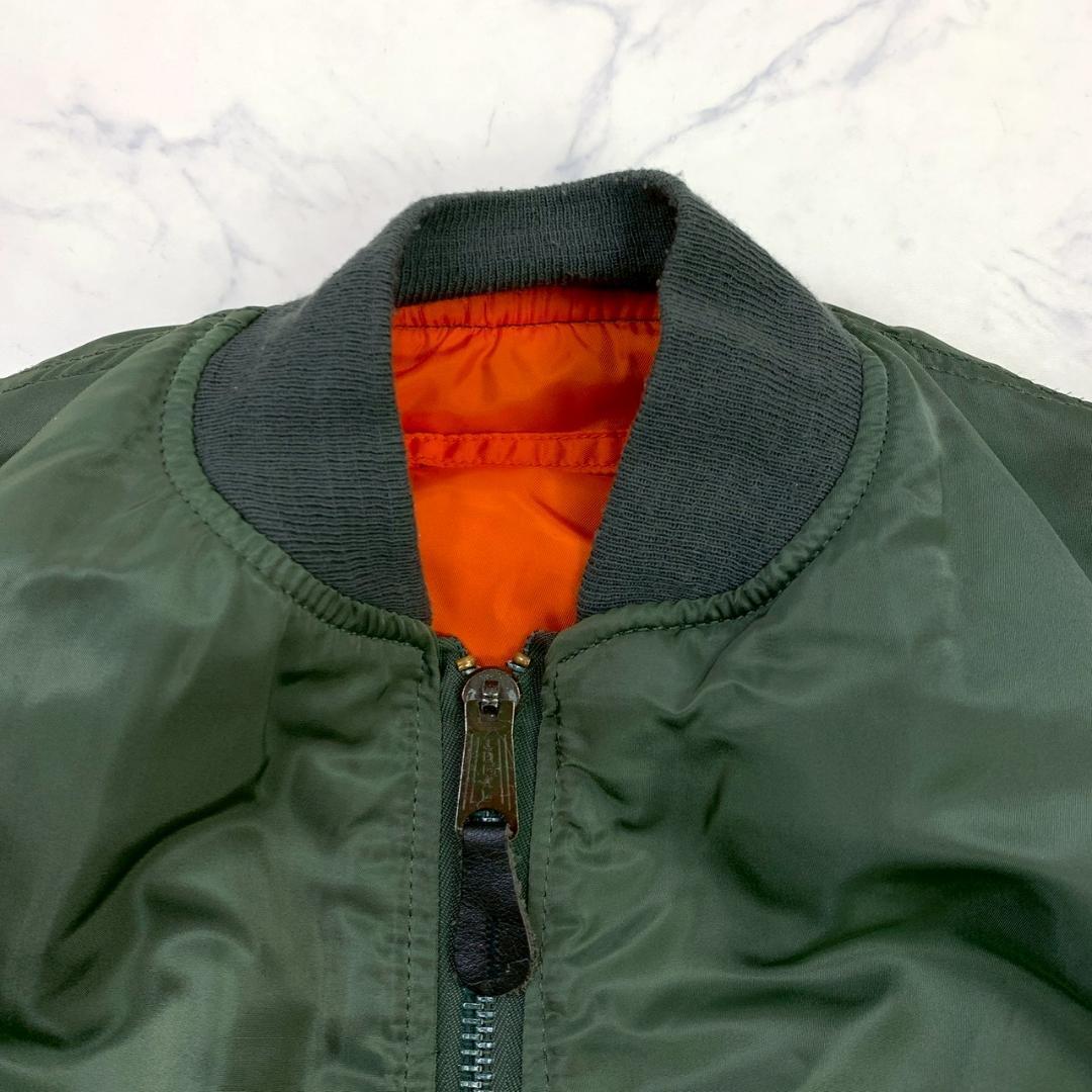 80s旧タグ USA製 ALPHA MA-1 フライトジャケット M　D831