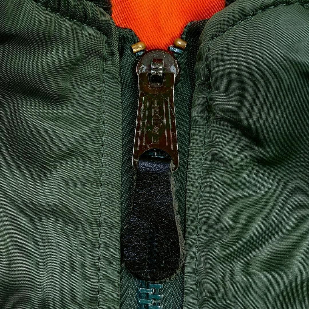 80s旧タグ USA製 ALPHA MA-1 フライトジャケット M　D831