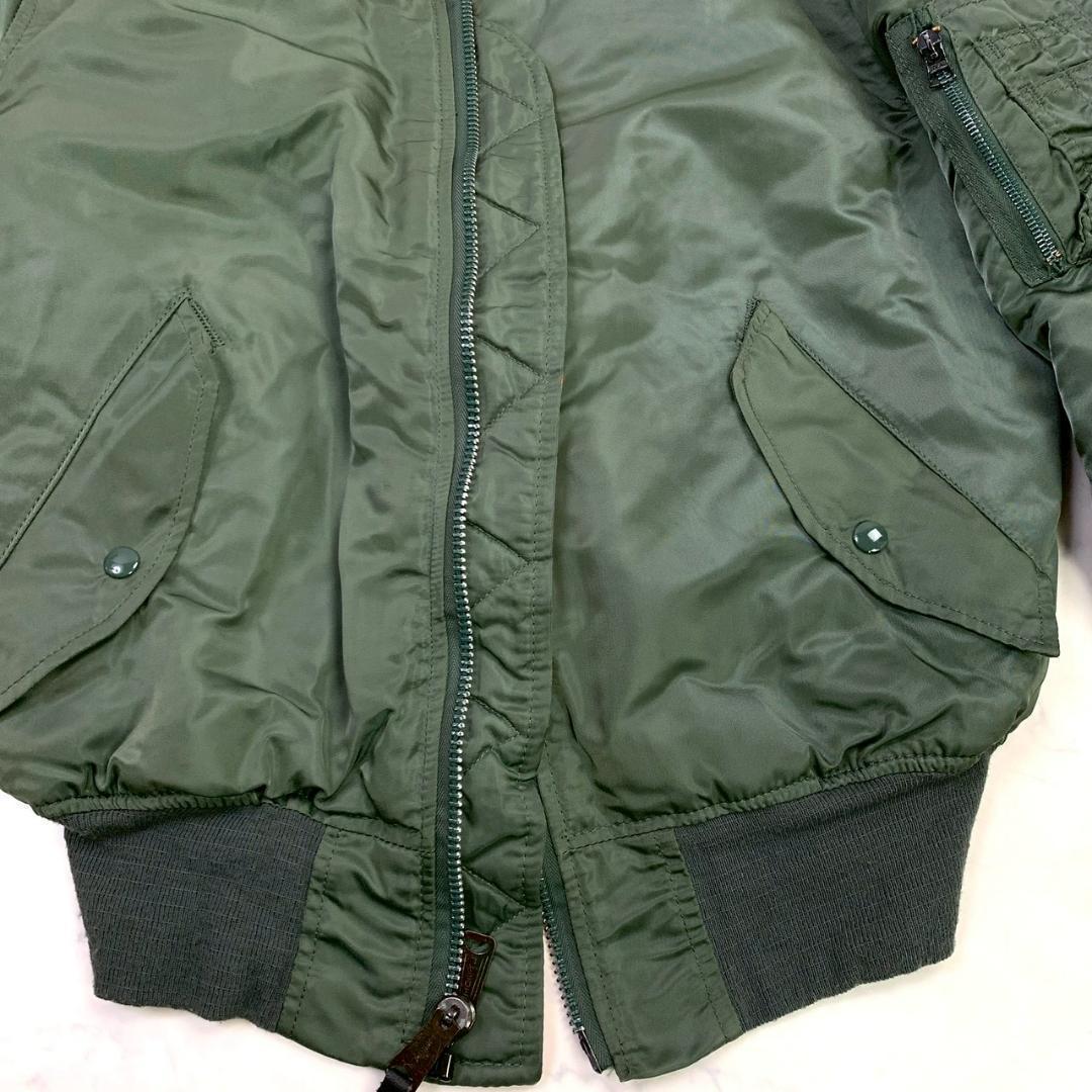 80s旧タグ USA製 ALPHA MA-1 フライトジャケット M　D831