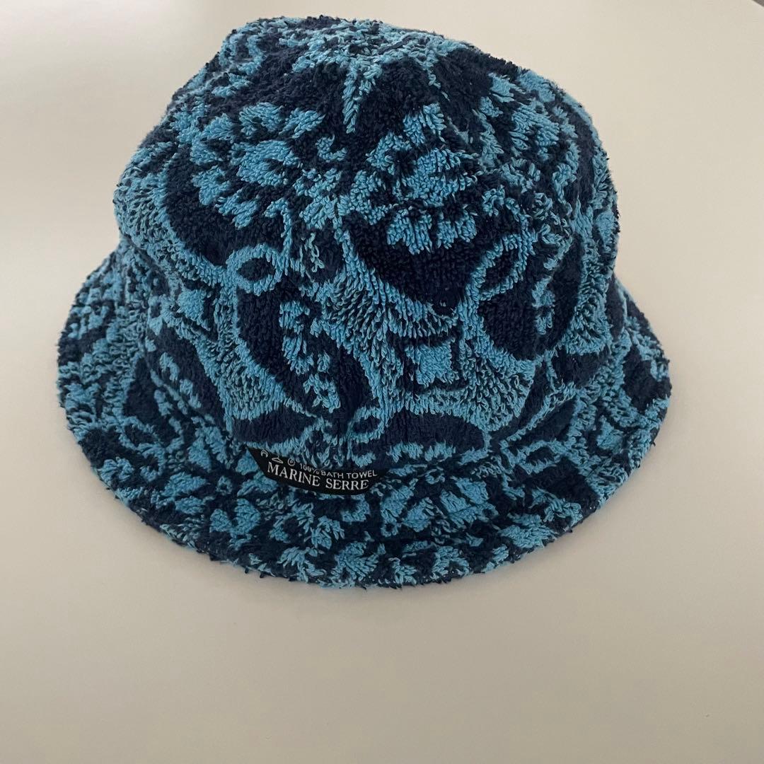 美品)MARINE SERRE バケットハット 100% バスタオル
