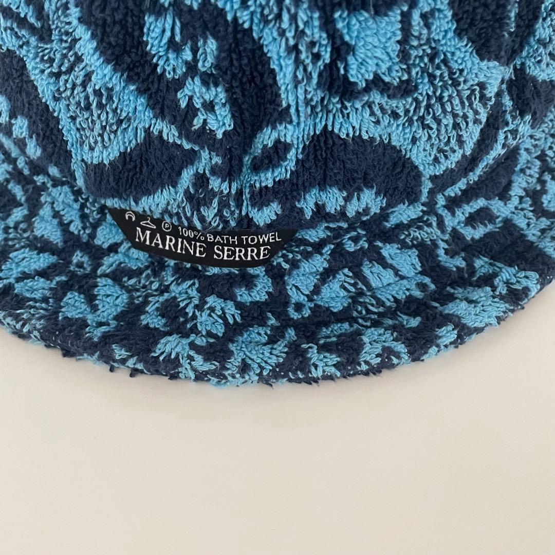 美品)MARINE SERRE バケットハット 100% バスタオル