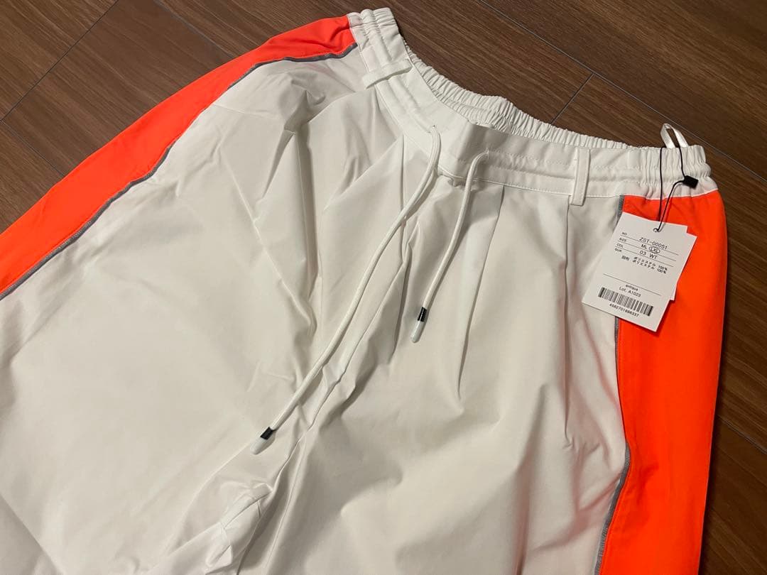 SeventytwoCLUBHOUSE カジュアルパンツ ホワイト/オレンジ