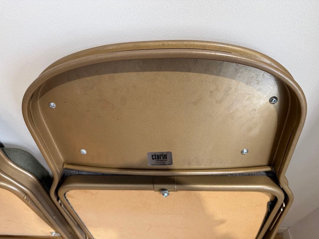 【グレー】CLARIN クラリン フルクッション チェア 折りたたみ USA製
