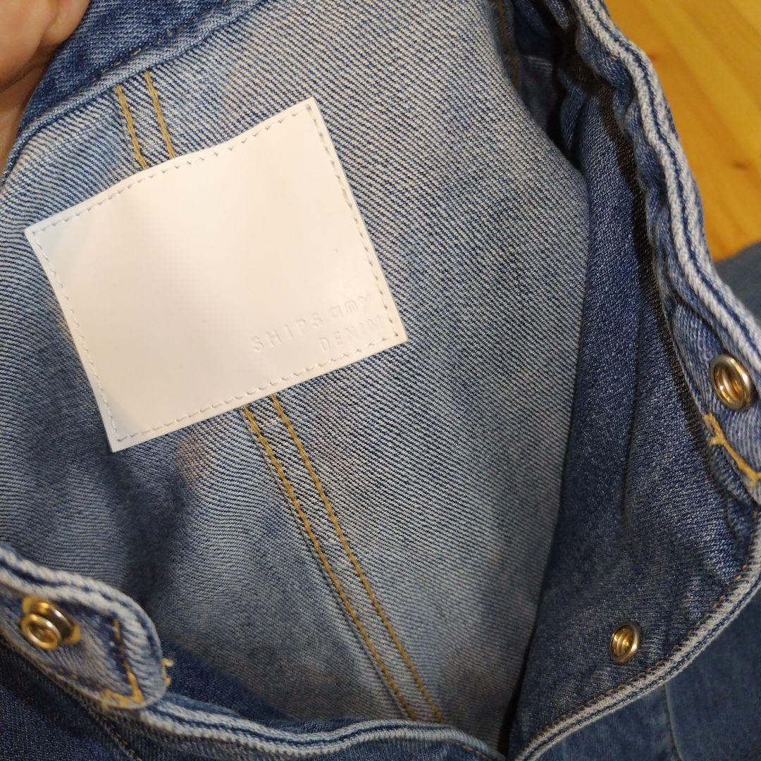 SHIPS　デニムジャケット オーバーサイズ ボタン留め