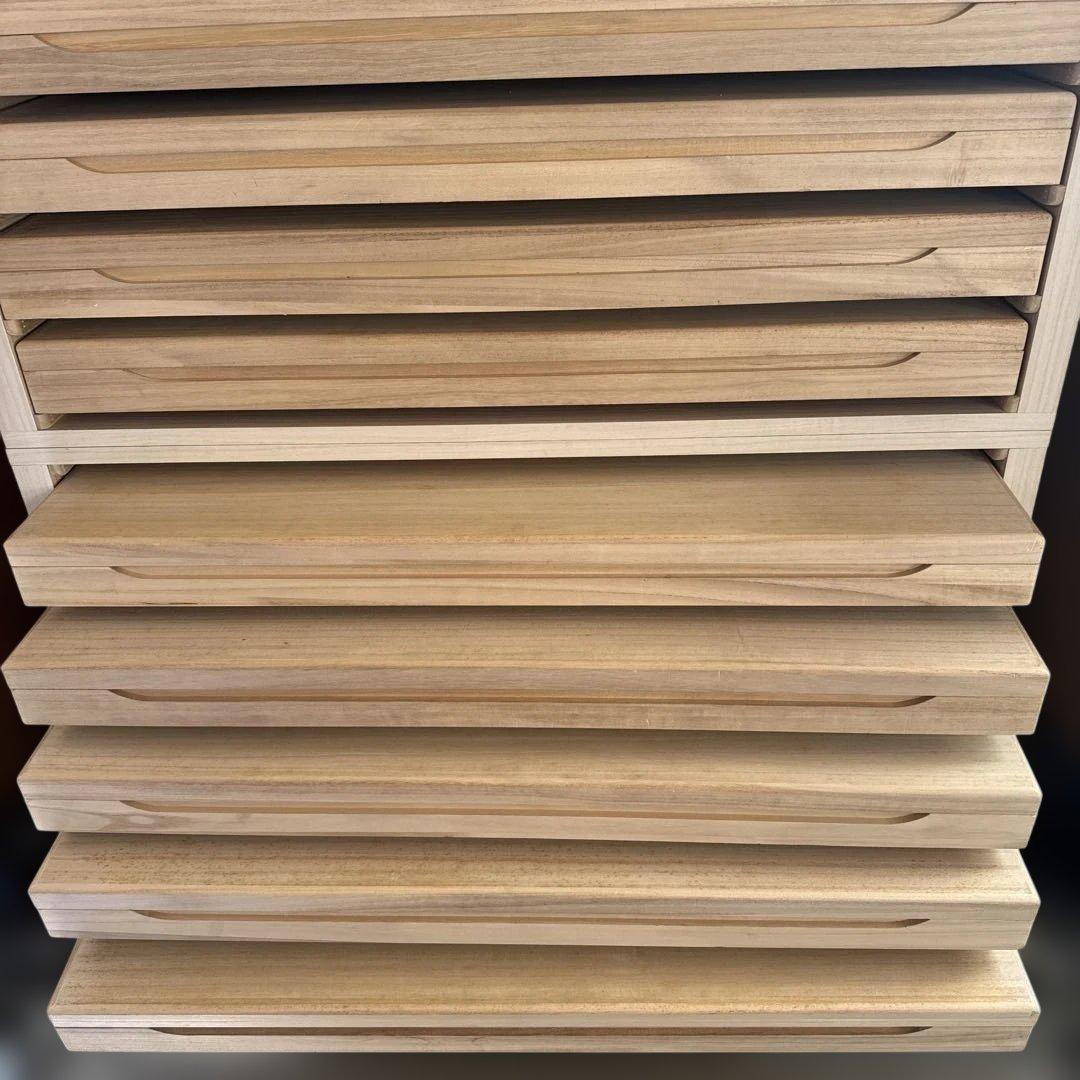 システム総桐タンス。桐箪笥 桐たんす 10段 和服 着物 衣裳箱 ボックスタイプ