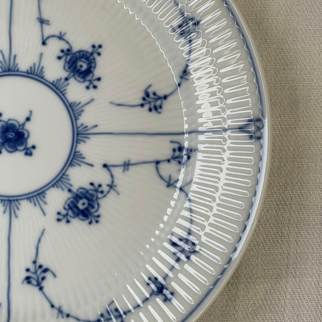 ロイヤルコペンハーゲンブルーフルーテッドプレインディナープレート25cm 1枚