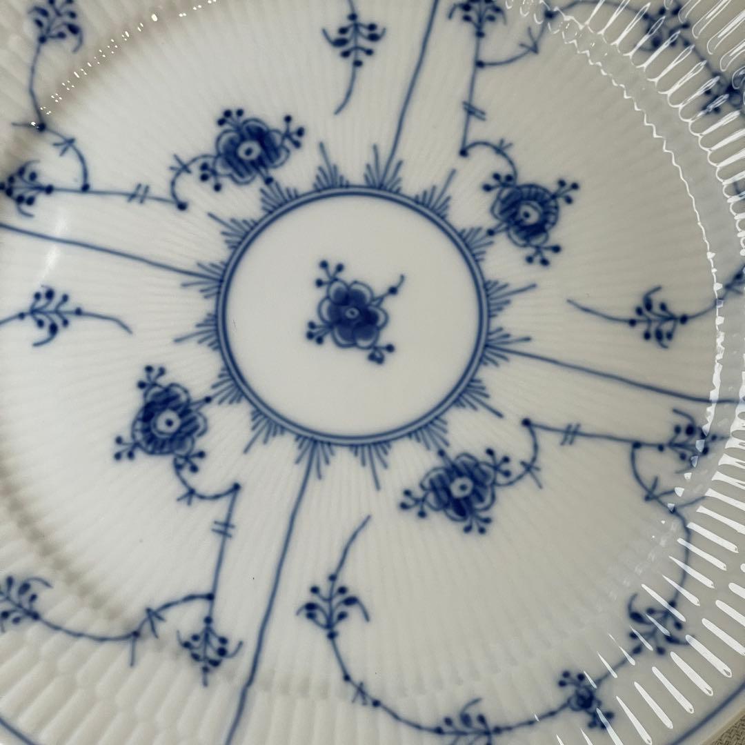 ロイヤルコペンハーゲンブルーフルーテッドプレインディナープレート25cm 1枚