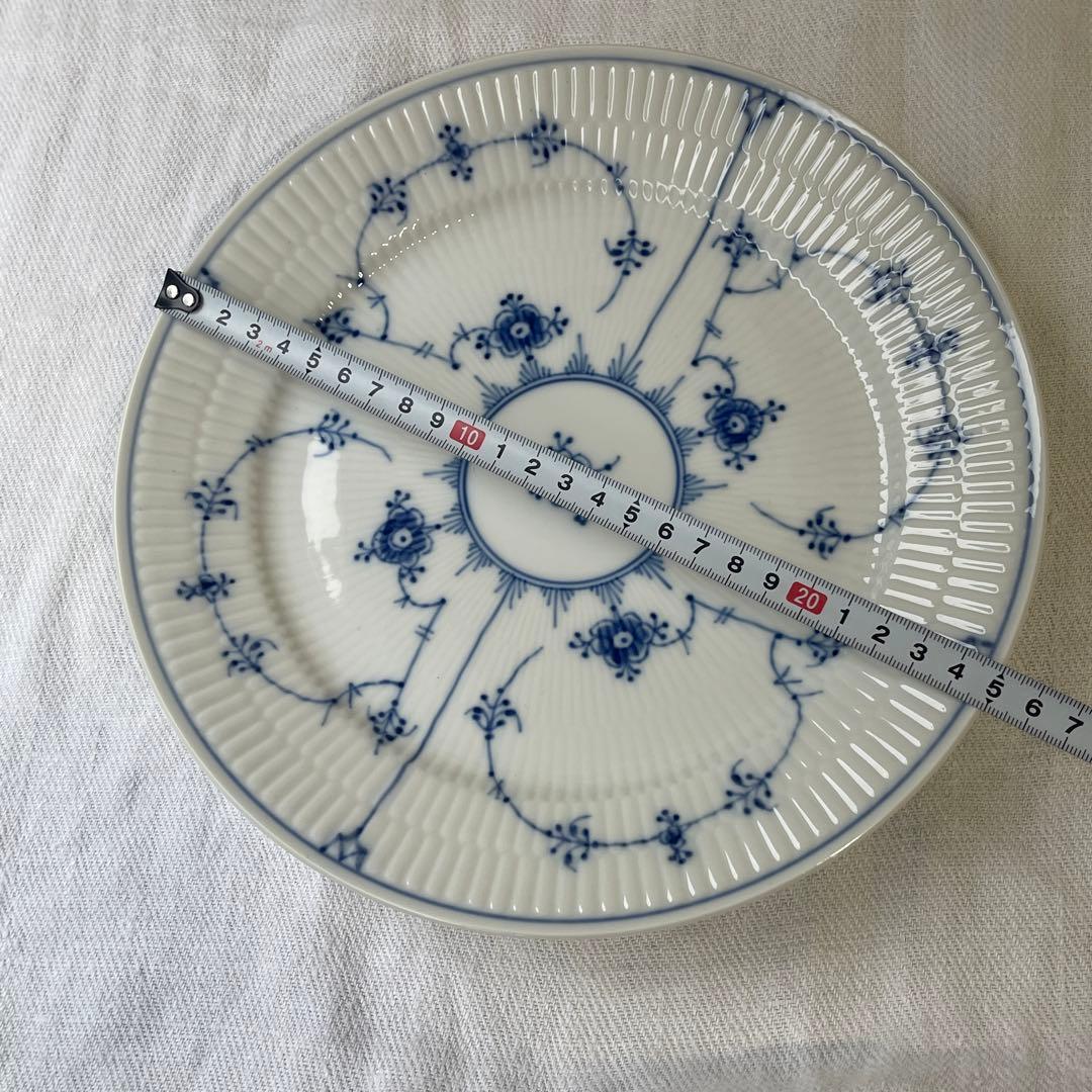 ロイヤルコペンハーゲンブルーフルーテッドプレインディナープレート25cm 1枚