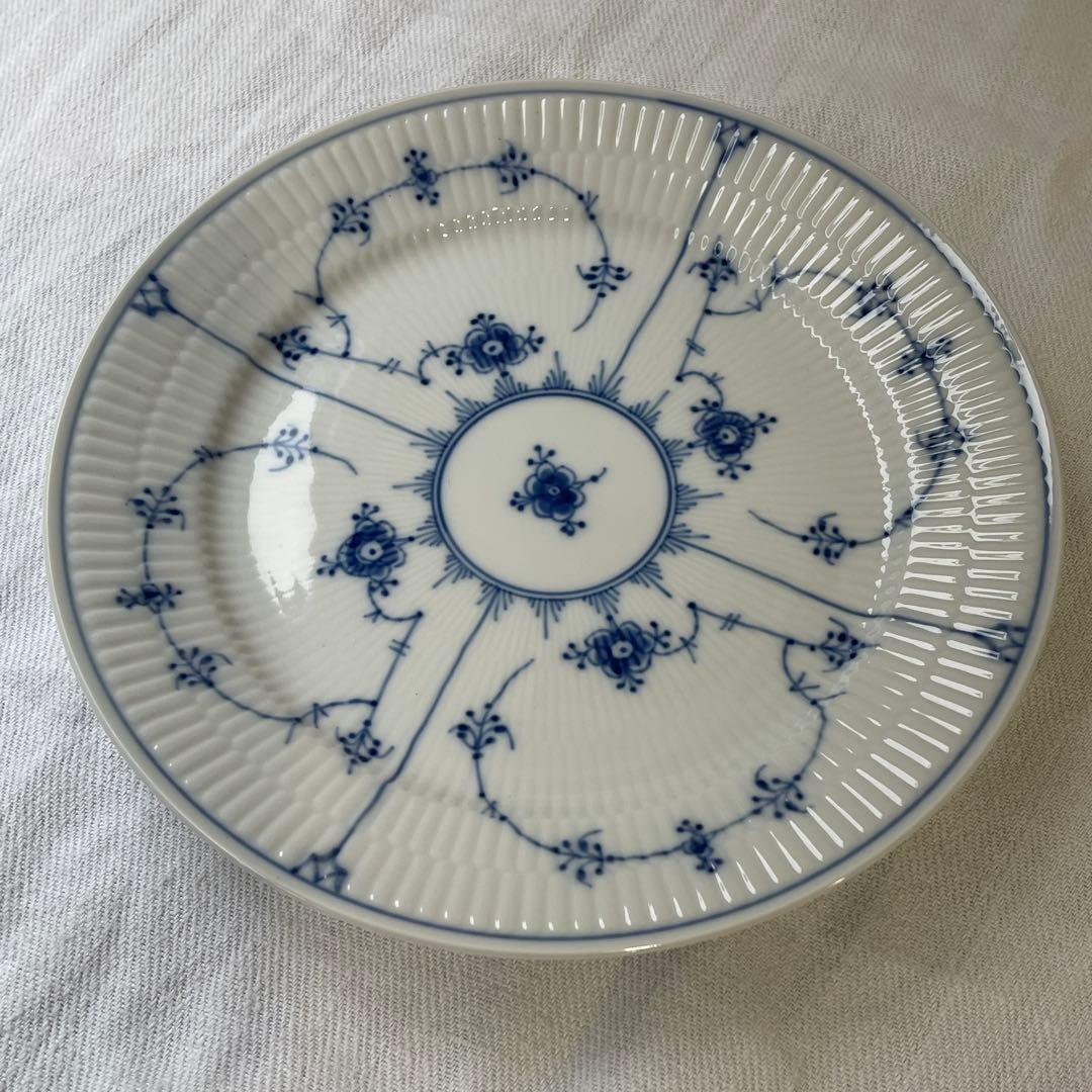 ロイヤルコペンハーゲンブルーフルーテッドプレインディナープレート25cm 1枚