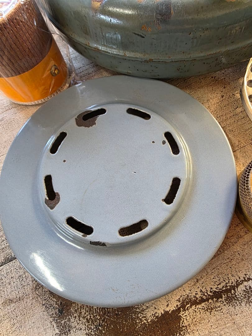 w*a様 激レア美品　 アラジンストーブ　8型 ビンテージストーブ　ブルーグレー