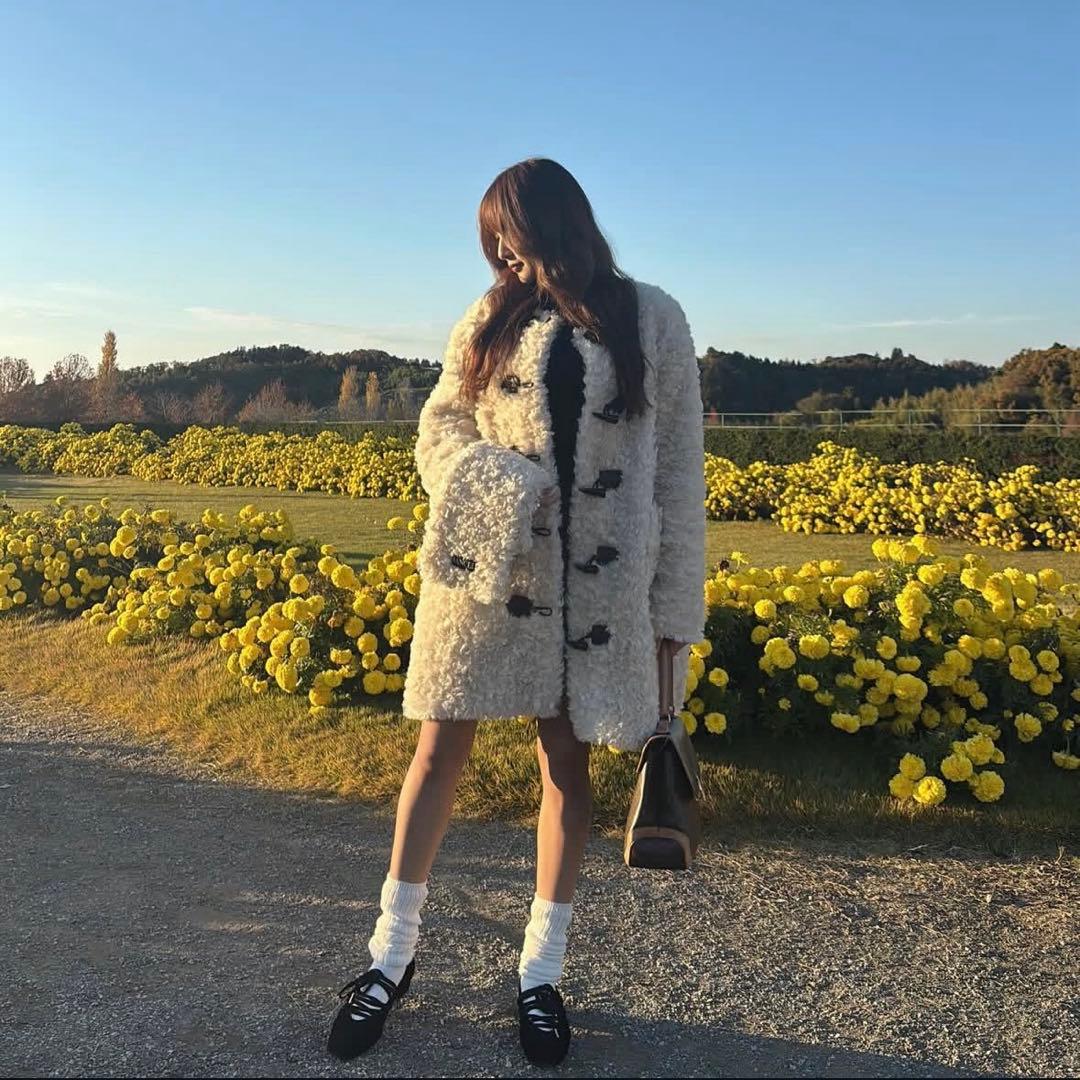 RANCLIC【Poodle cocoon coat 】アイボリー