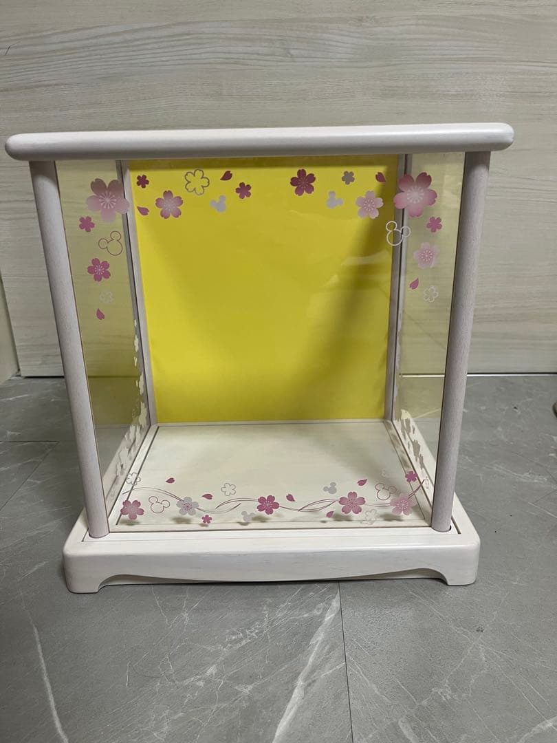 【美品】即購入◎KIDEA ミッキー ミニー 雛人形セット ケース付き 積み木