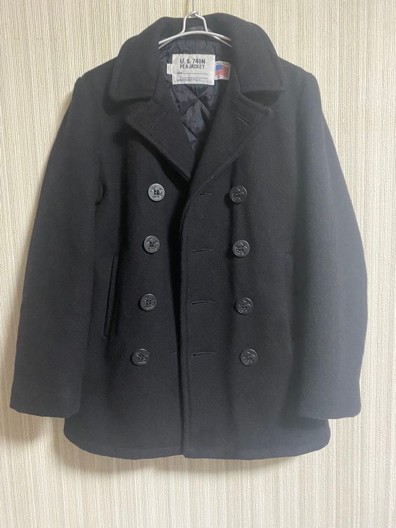 USA製　schott ショット ピーコート 黒 メンズジャケット 18