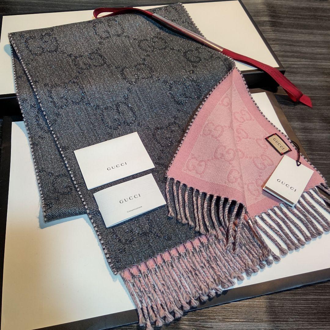 ❤新品箱袋付❤最高級ウール❤GUCCI❤マフラー ストール ショール スカーフ❤