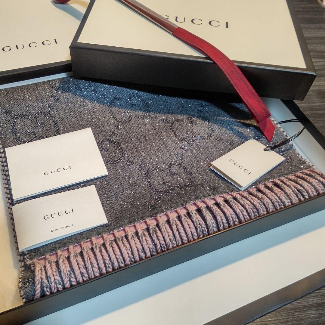❤新品箱袋付❤最高級ウール❤GUCCI❤マフラー ストール ショール スカーフ❤