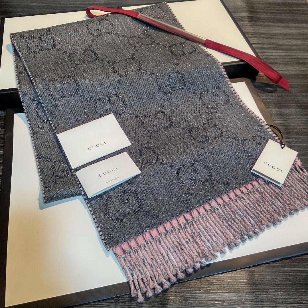 ❤新品箱袋付❤最高級ウール❤GUCCI❤マフラー ストール ショール スカーフ❤