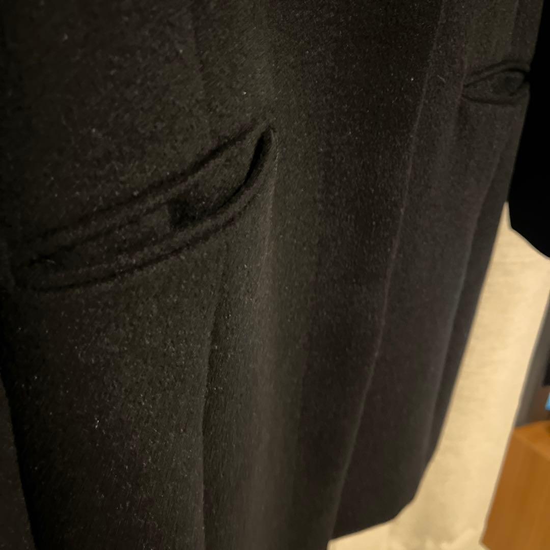 美品　23区　黒 チェスターコート　羊毛　アンゴラ